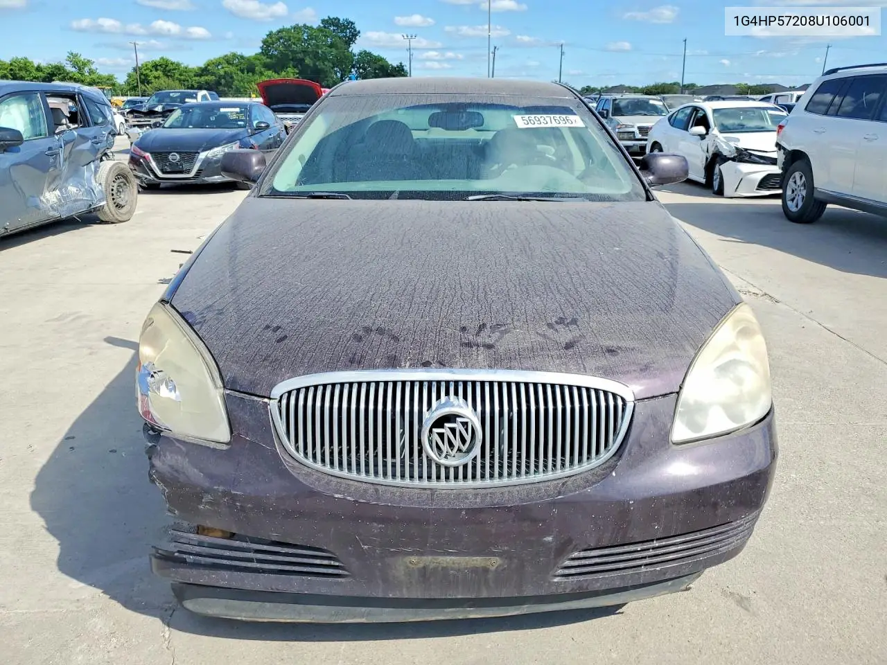 2008 Buick Lucerne Cx VIN: 1G4HP57208U106001 Lot: 56937696