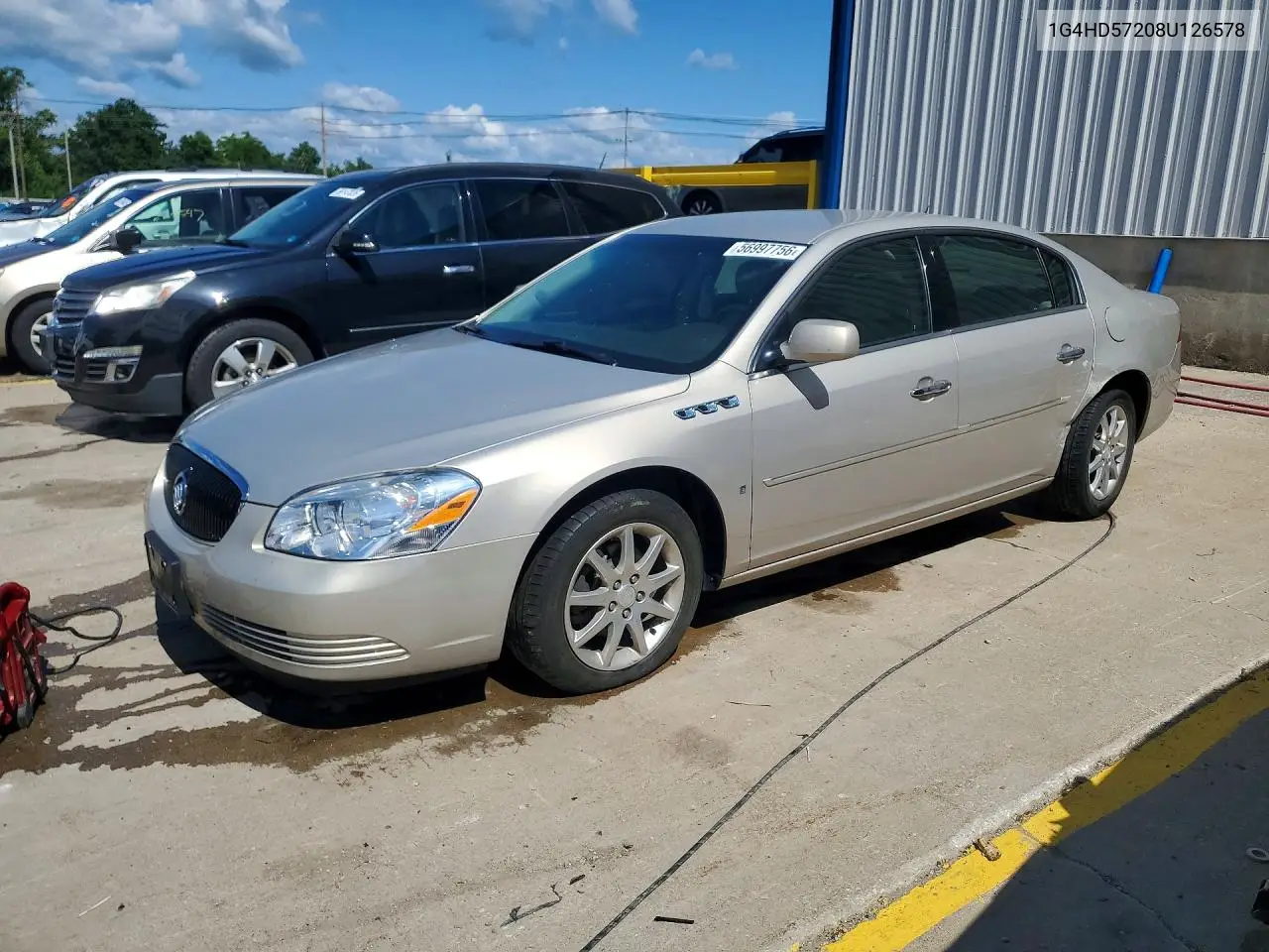 2008 Buick Lucerne Cxl VIN: 1G4HD57208U126578 Lot: 56997756