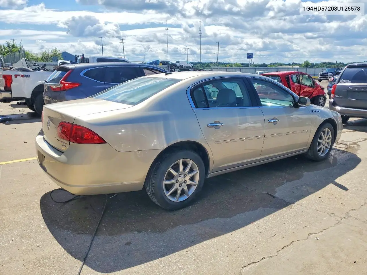 2008 Buick Lucerne Cxl VIN: 1G4HD57208U126578 Lot: 56997756