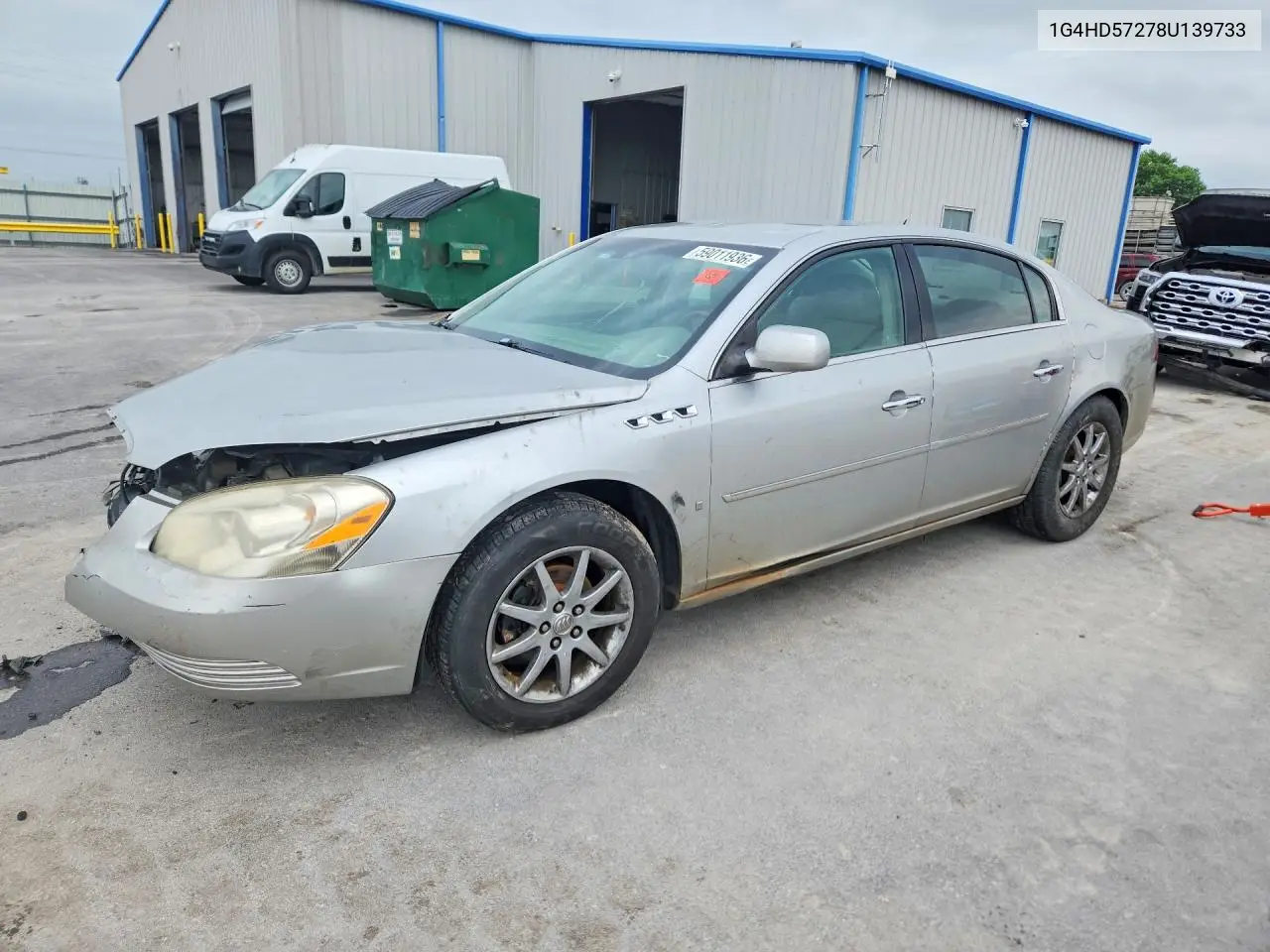 2008 Buick Lucerne Cxl VIN: 1G4HD57278U139733 Lot: 59011936