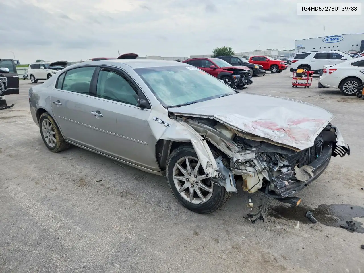 2008 Buick Lucerne Cxl VIN: 1G4HD57278U139733 Lot: 59011936