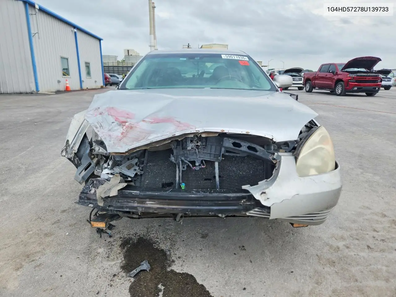 2008 Buick Lucerne Cxl VIN: 1G4HD57278U139733 Lot: 59011936