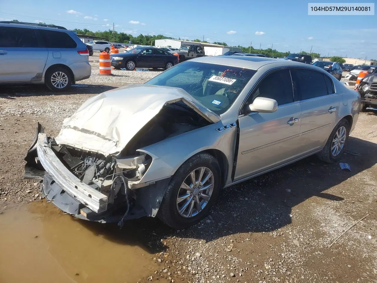 2009 Buick Lucerne Cxl VIN: 1G4HD57M29U140081 Lot: 55031086