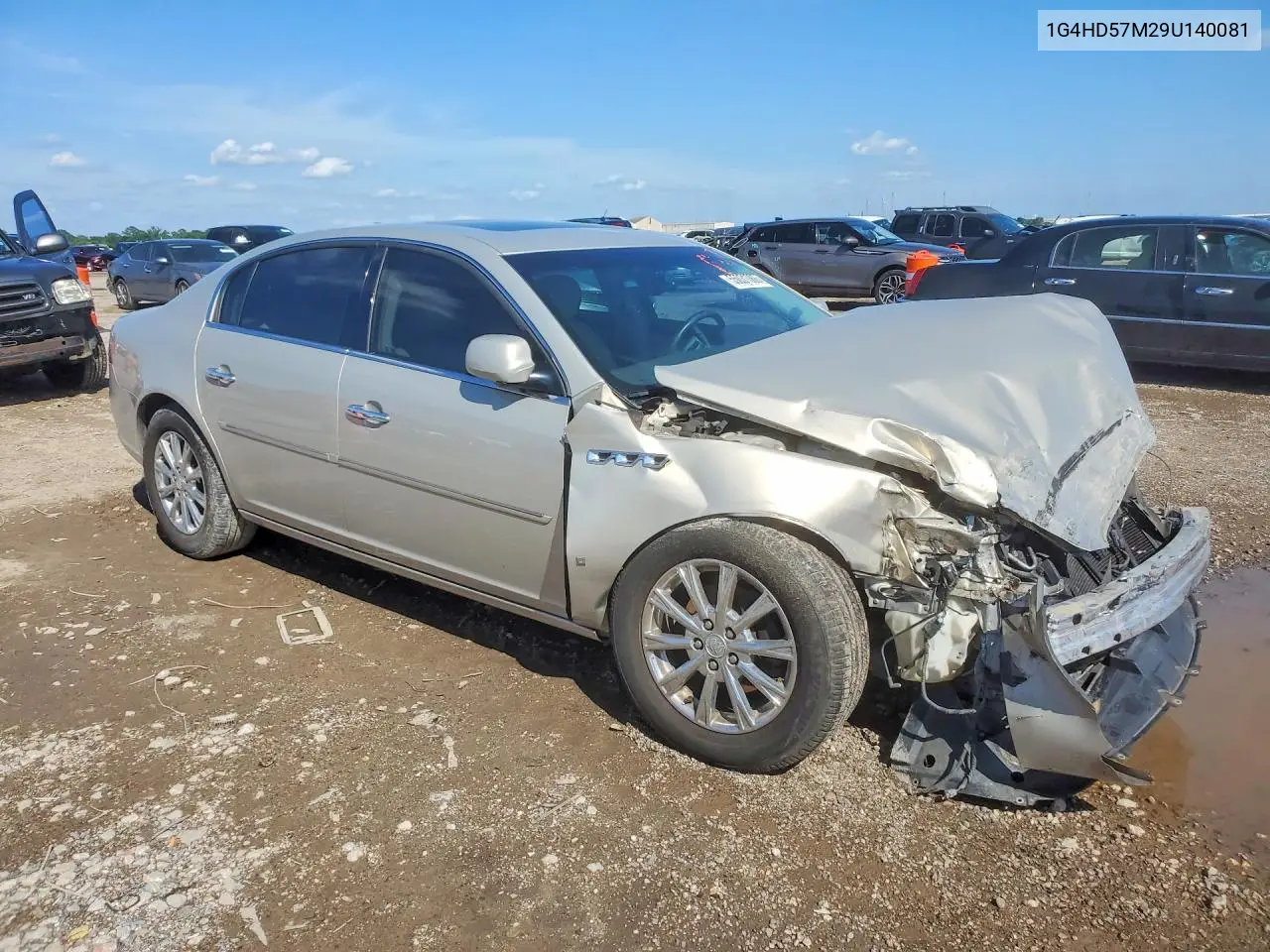 2009 Buick Lucerne Cxl VIN: 1G4HD57M29U140081 Lot: 55031086