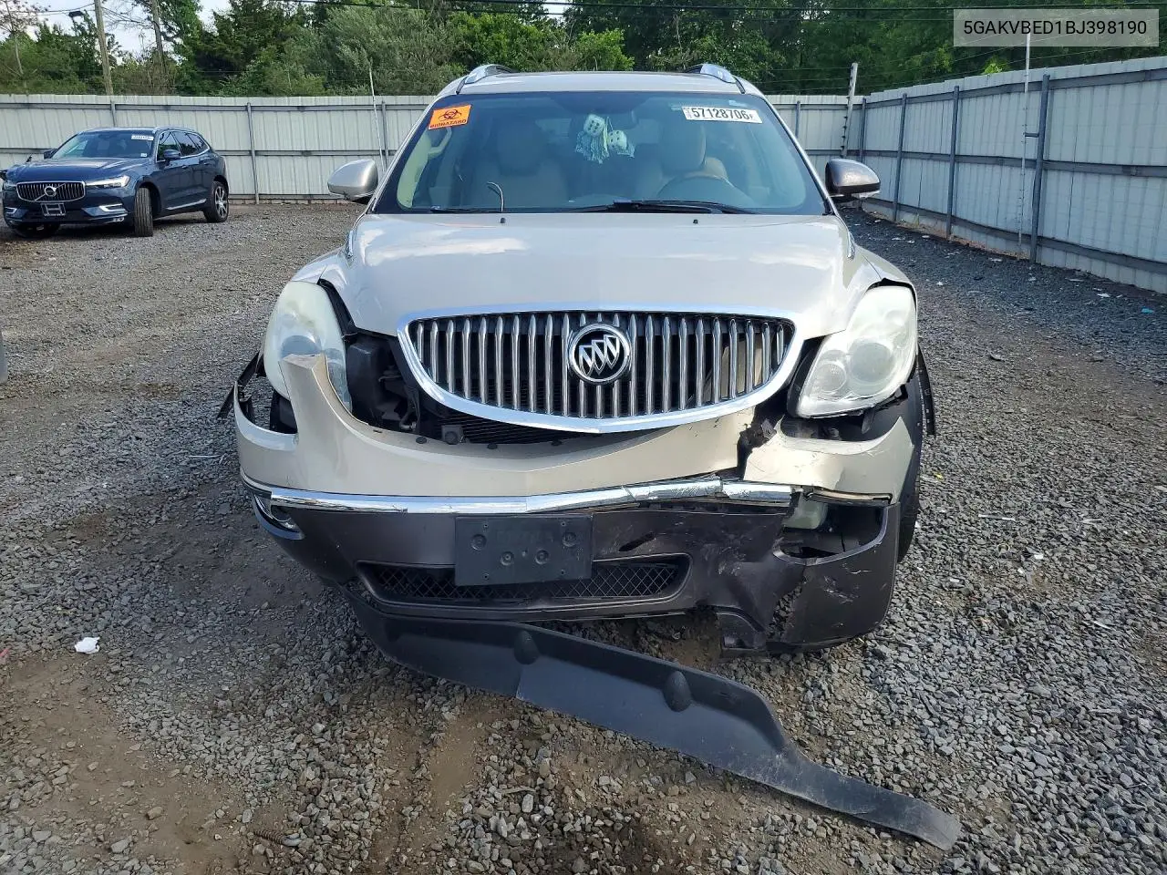2011 Buick Enclave Cxl VIN: 5GAKVBED1BJ398190 Lot: 57128706