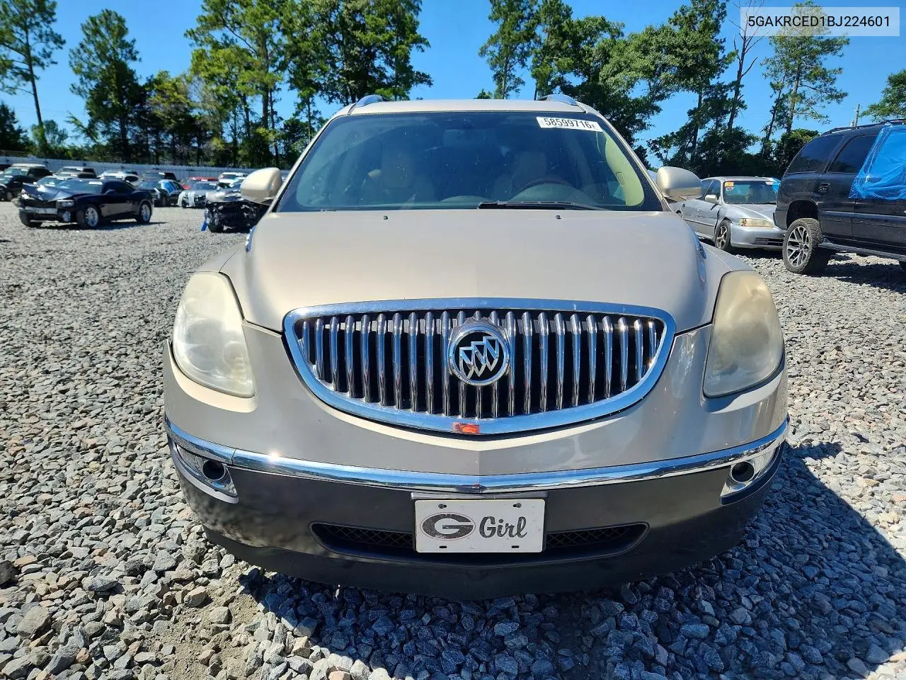 2011 Buick Enclave Cxl VIN: 5GAKRCED1BJ224601 Lot: 58599716