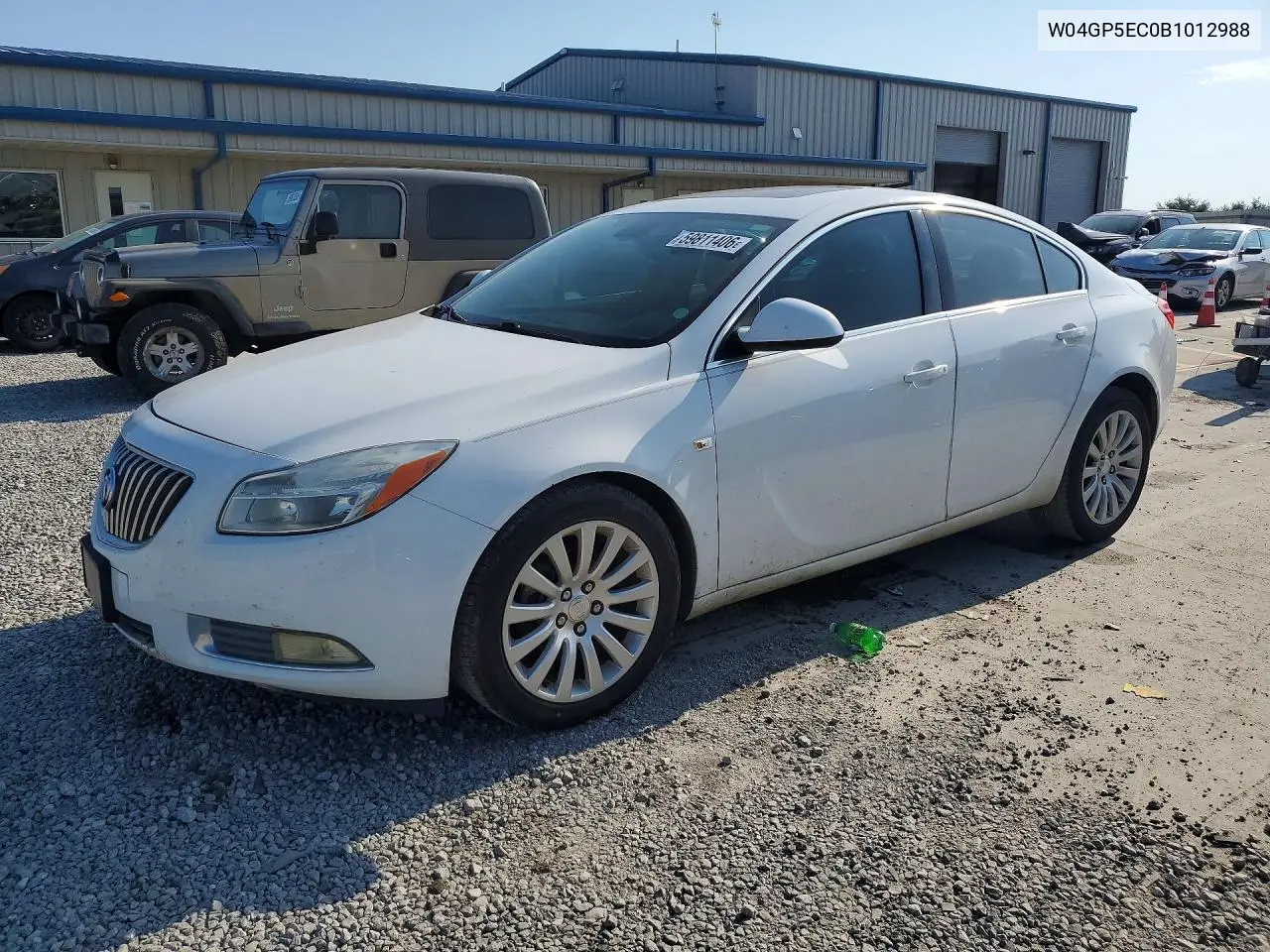 2011 Buick Regal VIN: W04GP5EC0B1012988 Lot: 59811406