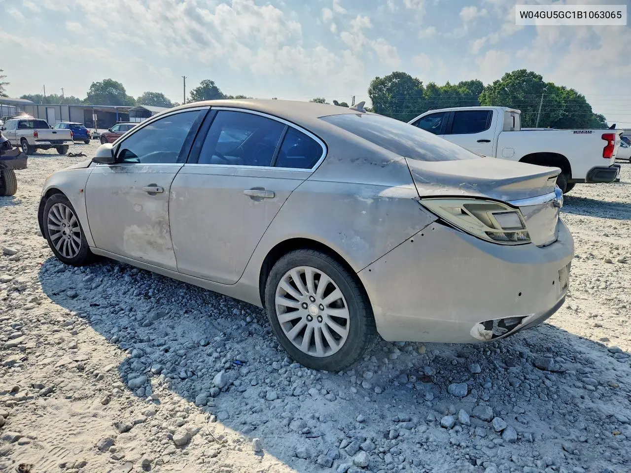 2011 Buick Regal Cxl VIN: W04GU5GC1B1063065 Lot: 59813216