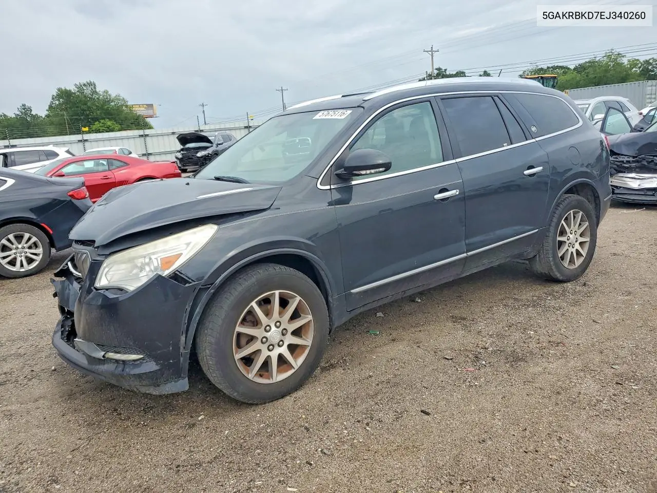 2014 Buick Enclave VIN: 5GAKRBKD7EJ340260 Lot: 57675116