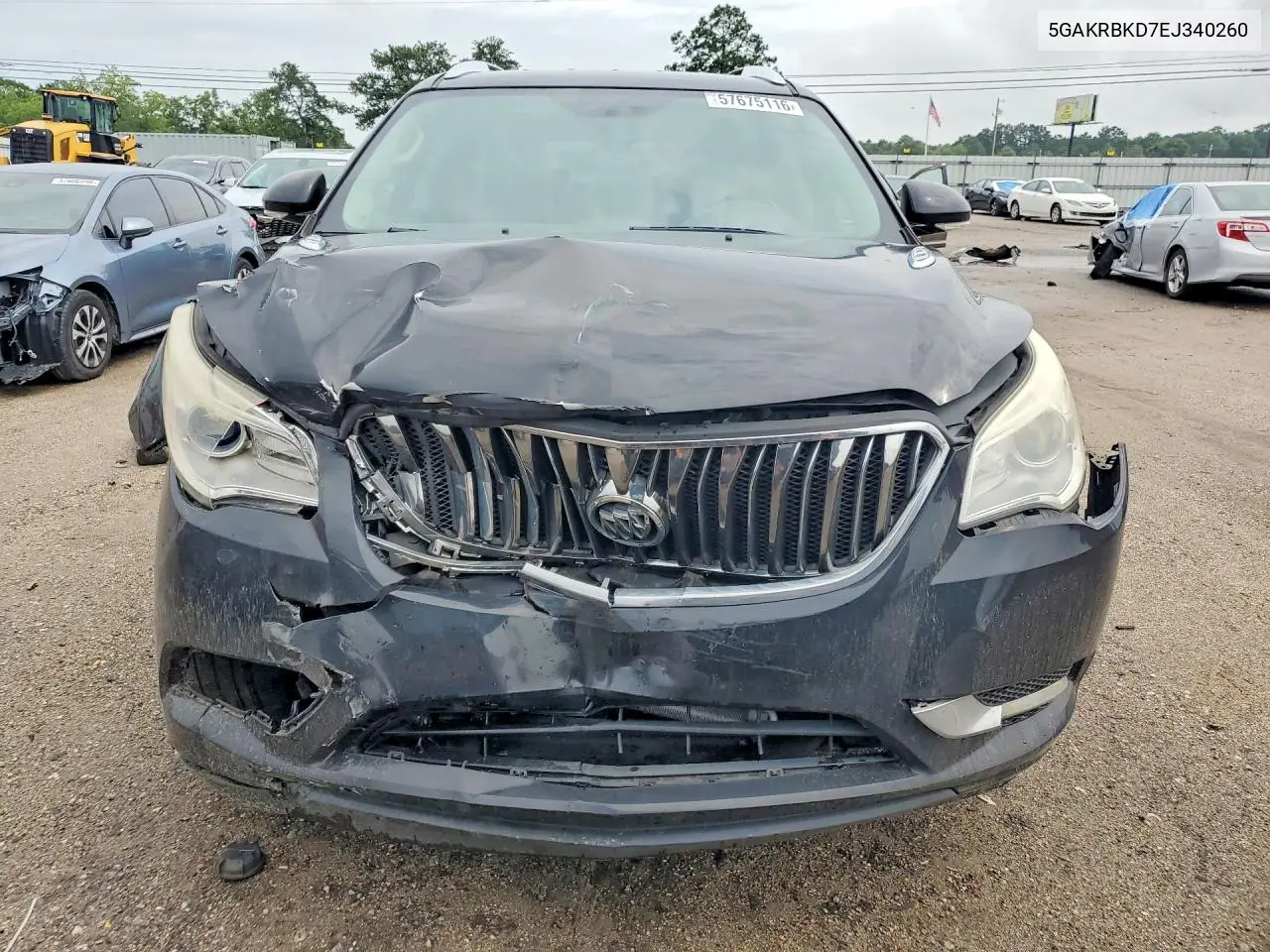 2014 Buick Enclave VIN: 5GAKRBKD7EJ340260 Lot: 57675116