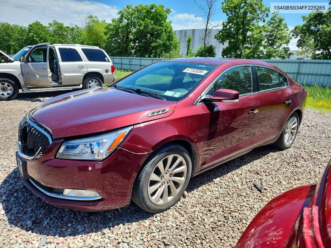 2015 Buick Lacrosse VIN: 1G4GB5G34FF225285 Lot: 57152036