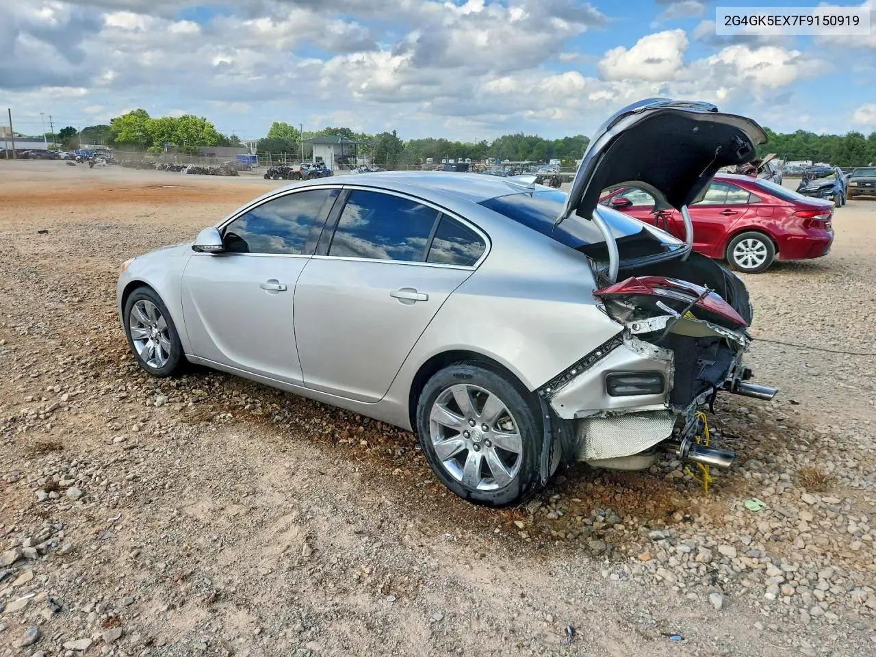 2015 Buick Regal VIN: 2G4GK5EX7F9150919 Lot: 57675706