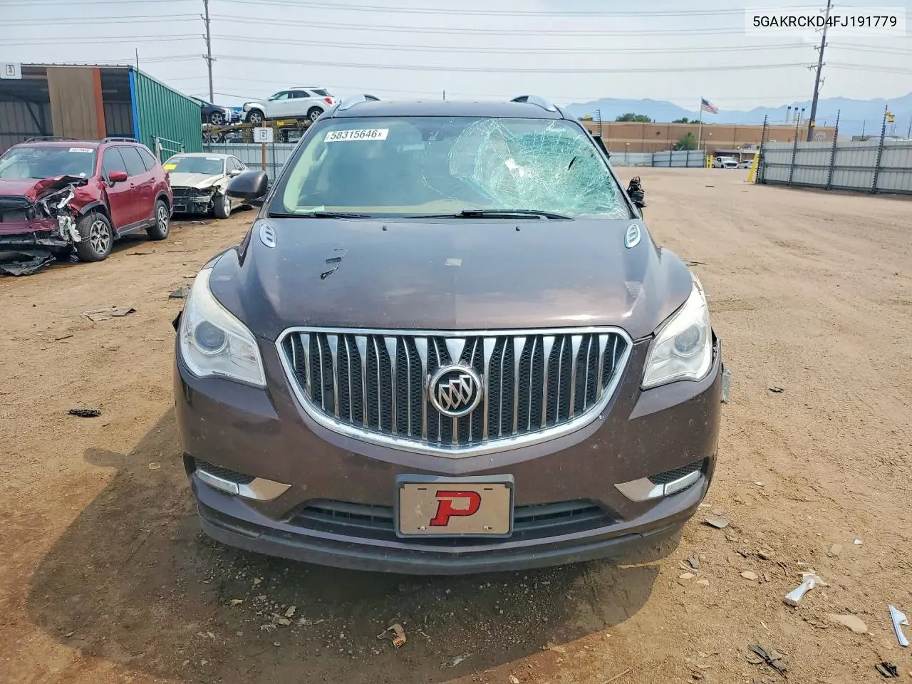 2015 Buick Enclave VIN: 5GAKRCKD4FJ191779 Lot: 58315646