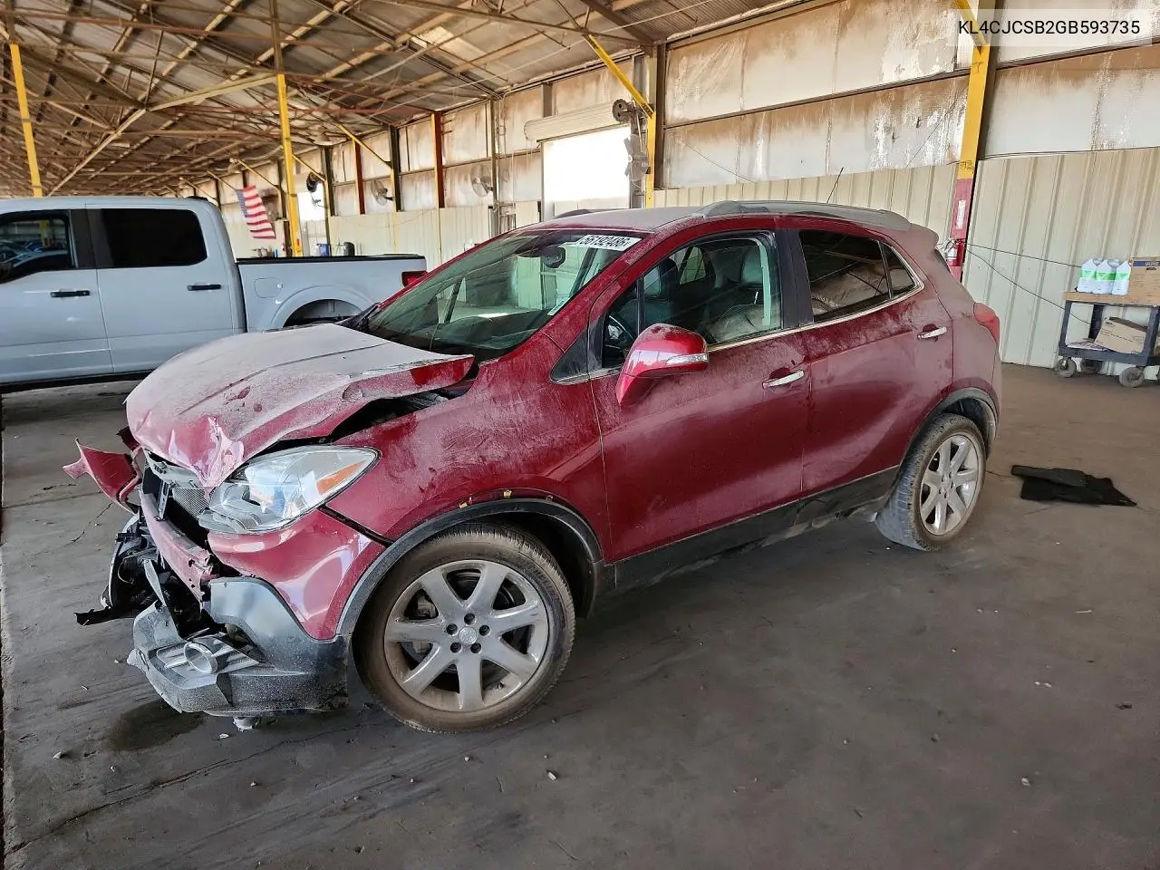2016 Buick Encore VIN: KL4CJCSB2GB593735 Lot: 56192486