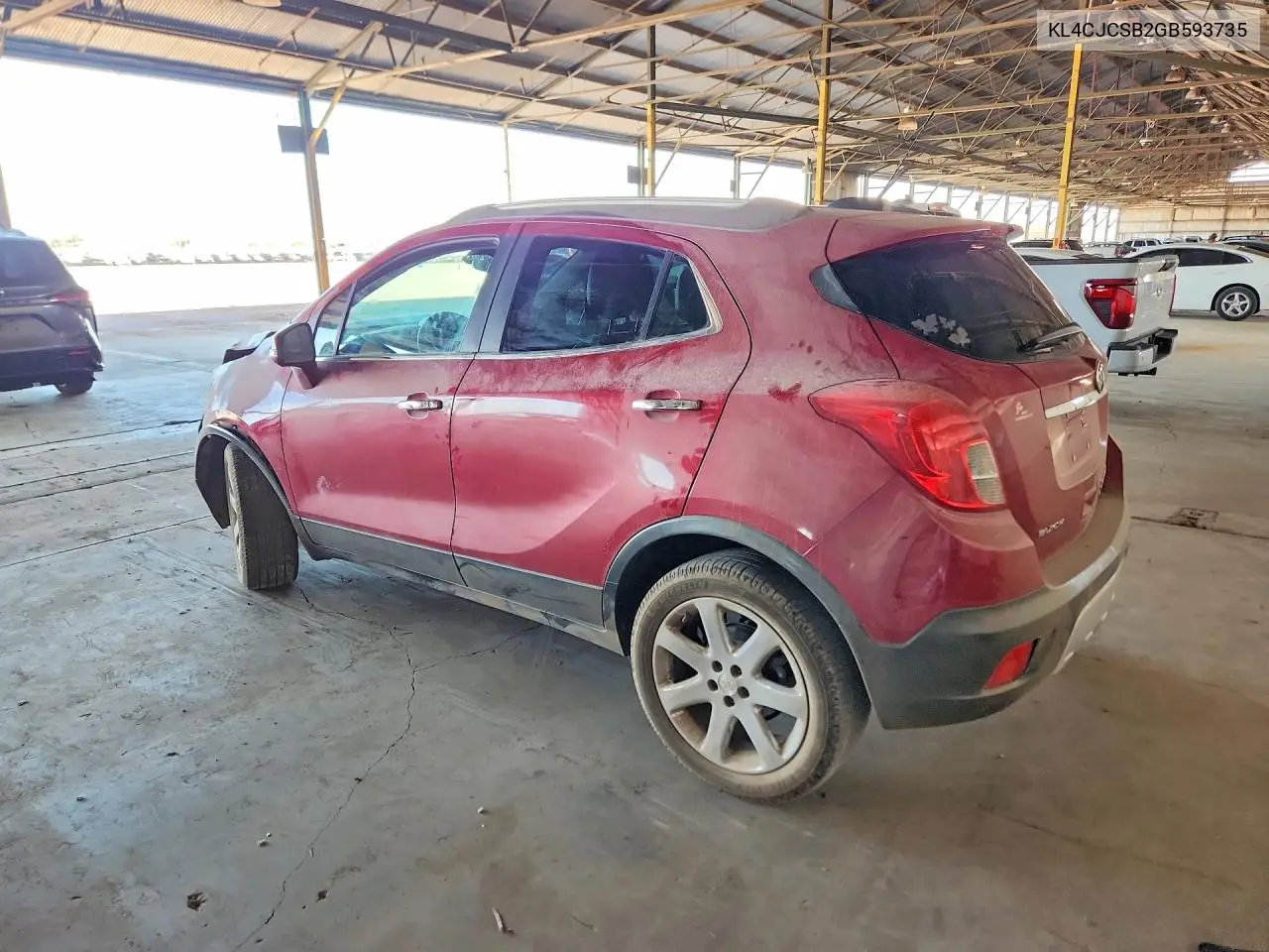 2016 Buick Encore VIN: KL4CJCSB2GB593735 Lot: 56192486