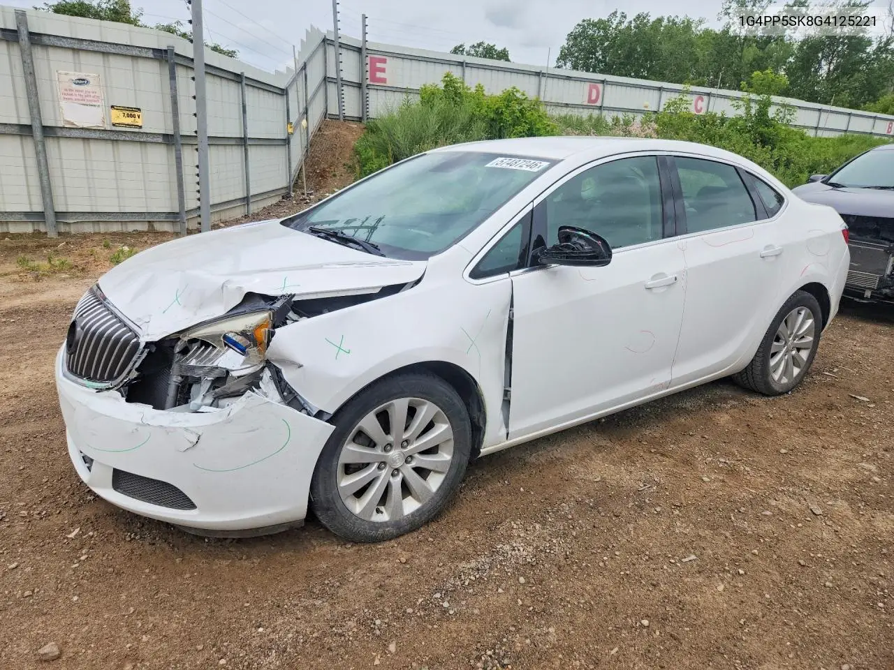 2016 Buick Verano VIN: 1G4PP5SK8G4125221 Lot: 57487246