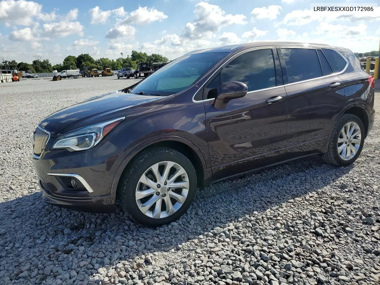 2016 Buick Envision Premium VIN: LRBFXESXXGD172986 Lot: 58545856