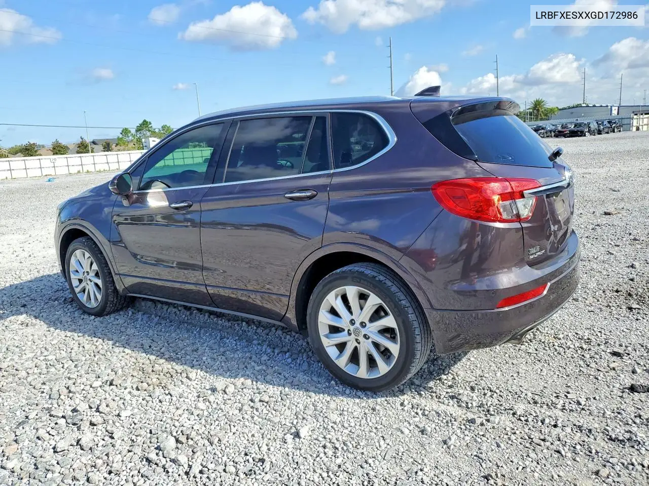 2016 Buick Envision Premium VIN: LRBFXESXXGD172986 Lot: 58545856