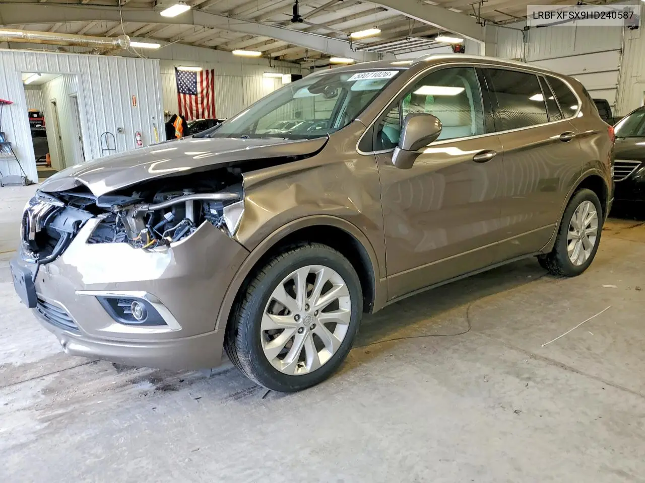 2017 Buick Envision Premium Ii VIN: LRBFXFSX9HD240587 Lot: 58071026