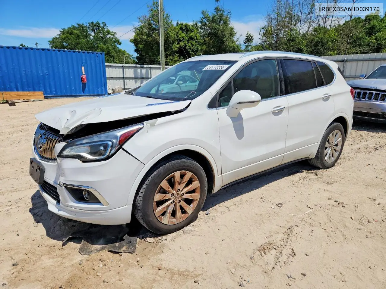 2017 Buick Envision Essence VIN: LRBFXBSA6HD039170 Lot: 59778856