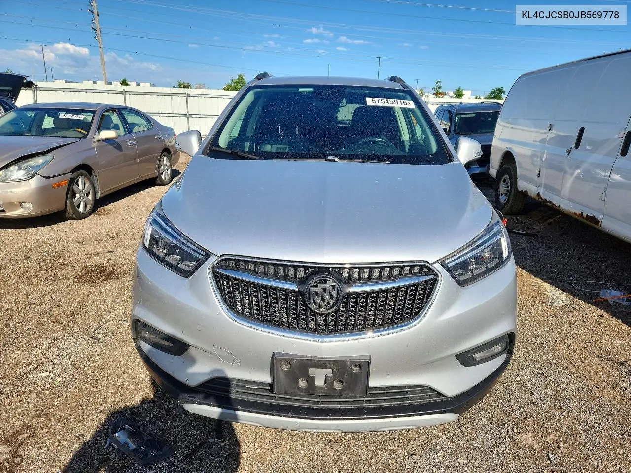 2018 Buick Encore Essence VIN: KL4CJCSB0JB569778 Lot: 57545916