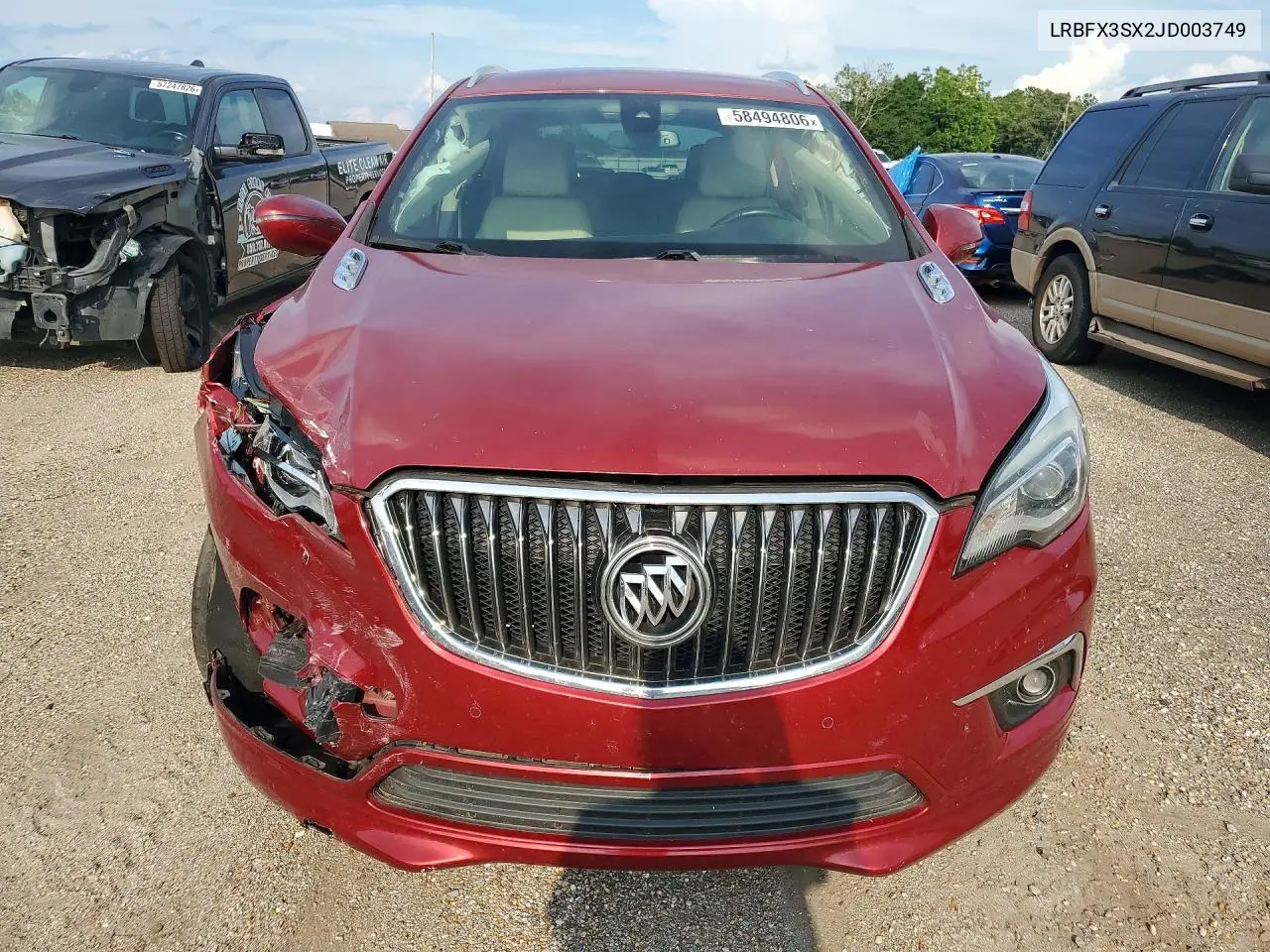 2018 Buick Envision Premium VIN: LRBFX3SX2JD003749 Lot: 58494806