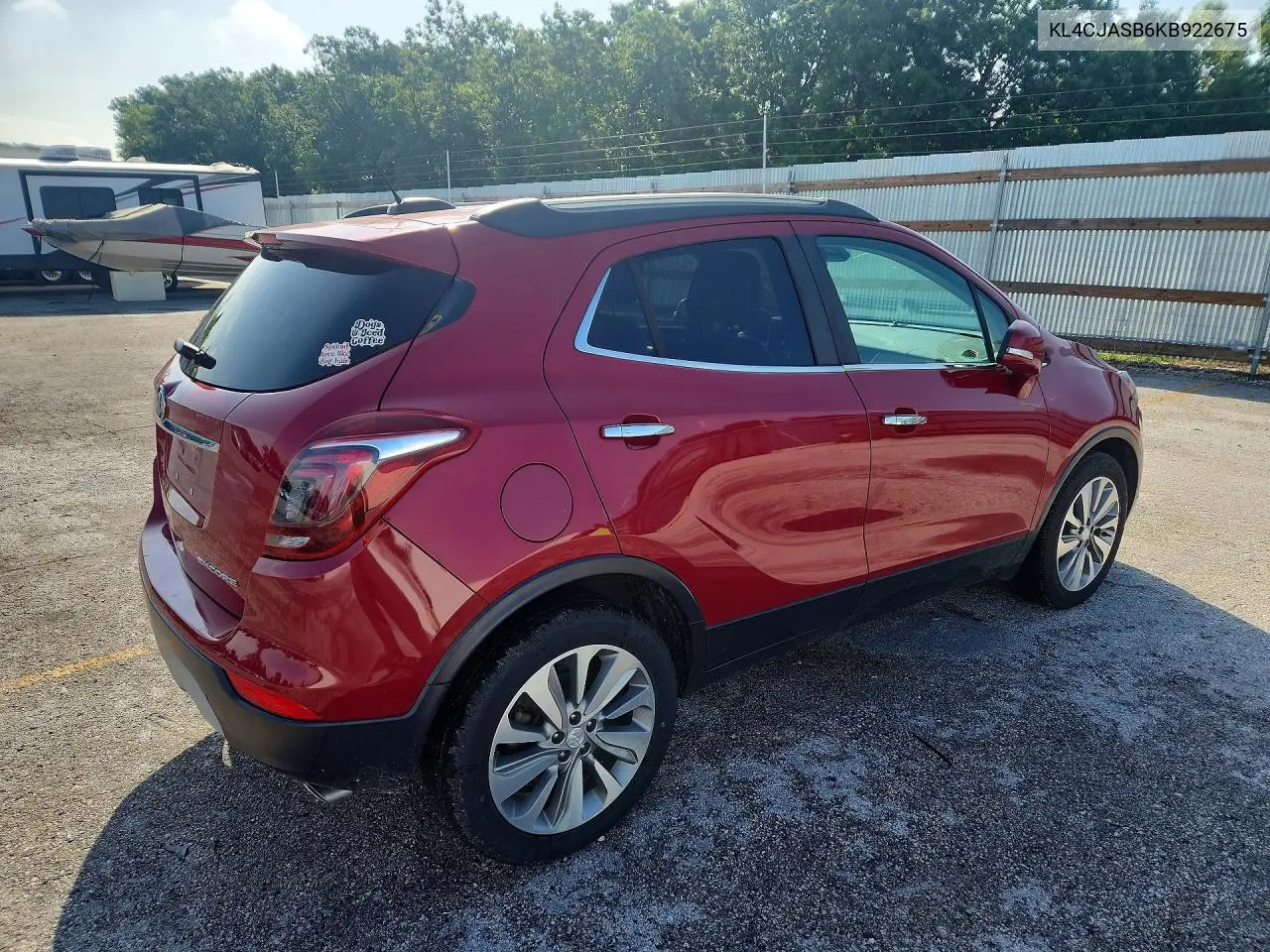 2019 Buick Encore Preferred VIN: KL4CJASB6KB922675 Lot: 56693676