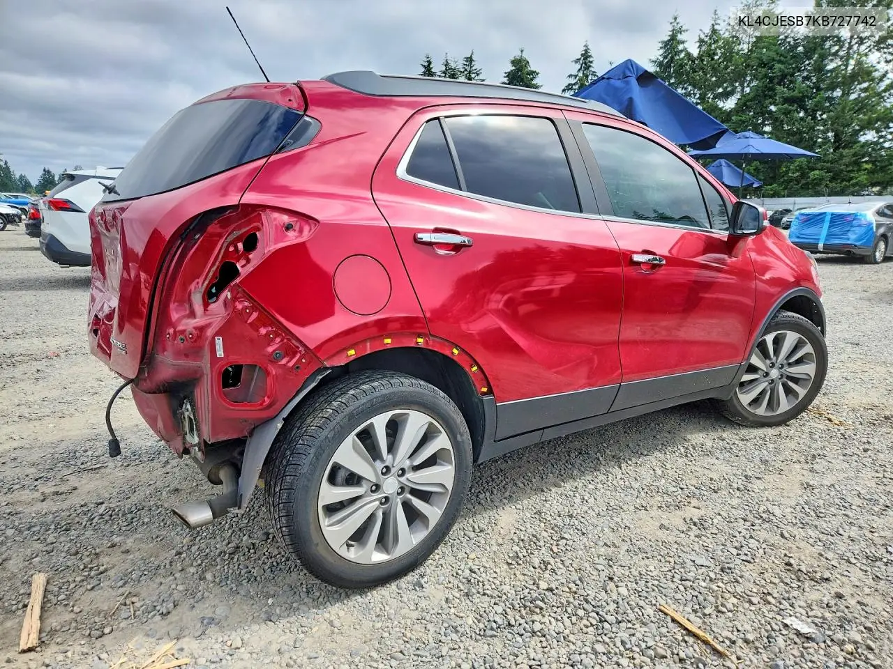 2019 Buick Encore Preferred VIN: KL4CJESB7KB727742 Lot: 56964266
