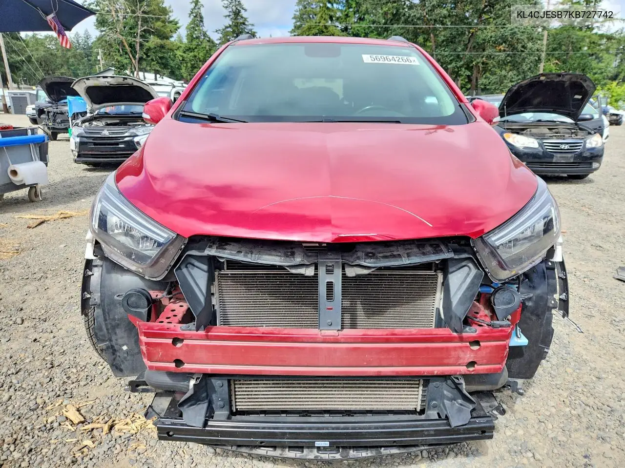 2019 Buick Encore Preferred VIN: KL4CJESB7KB727742 Lot: 56964266