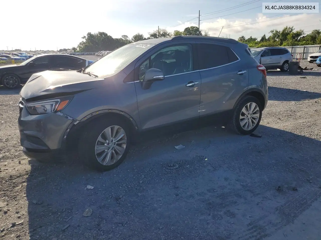 2019 Buick Encore Preferred VIN: KL4CJASB8KB834324 Lot: 57254216