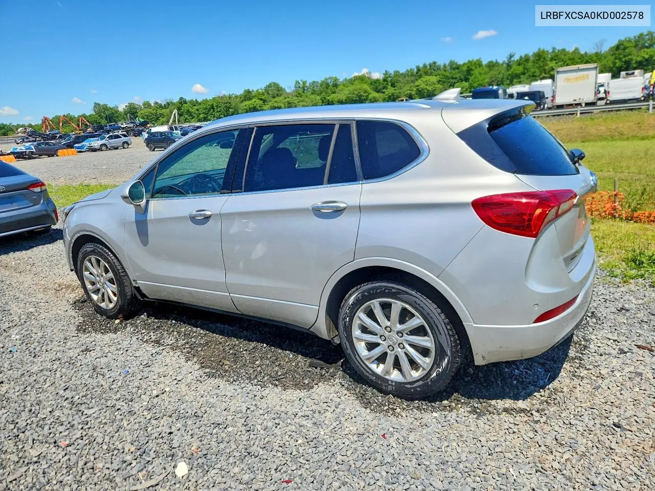 2019 Buick Envision Essence VIN: LRBFXCSA0KD002578 Lot: 58724846