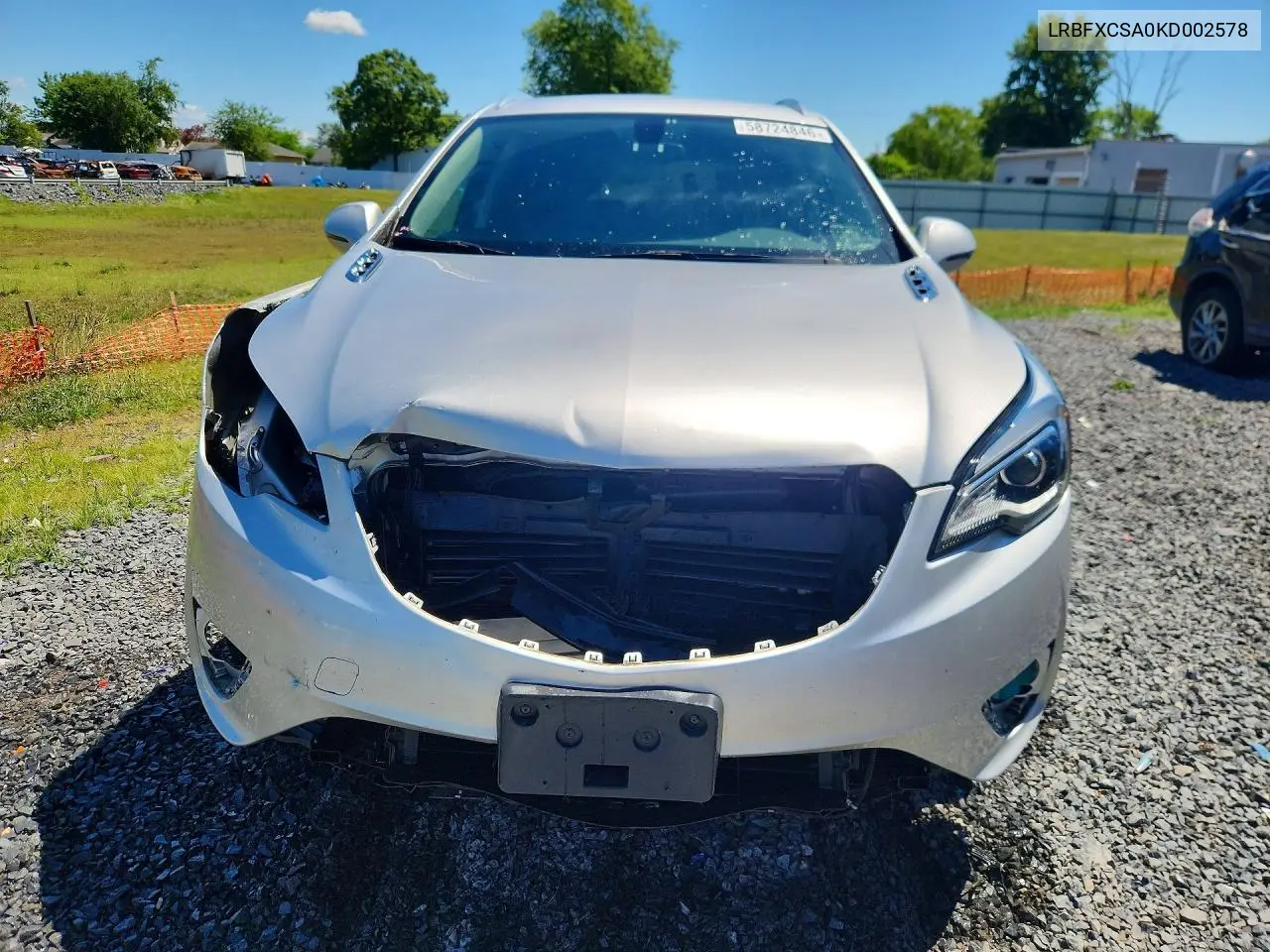 2019 Buick Envision Essence VIN: LRBFXCSA0KD002578 Lot: 58724846