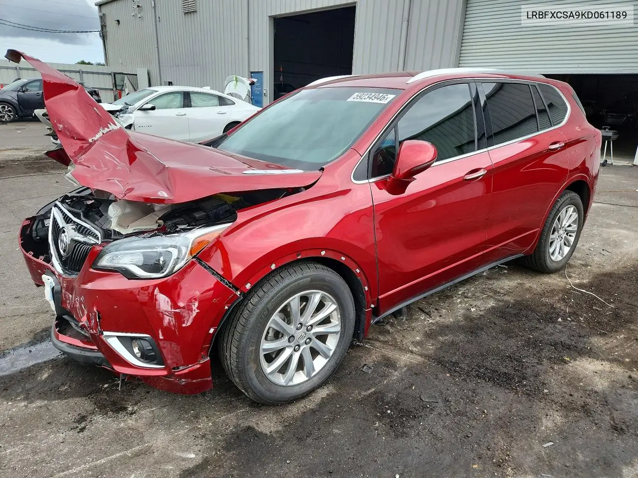 2019 Buick Envision Essence VIN: LRBFXCSA9KD061189 Lot: 59234946