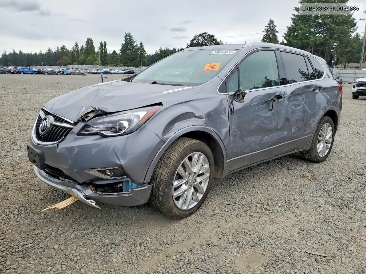 2019 Buick Envision Premium VIN: LRBFX3SX3KD039886 Lot: 59630476