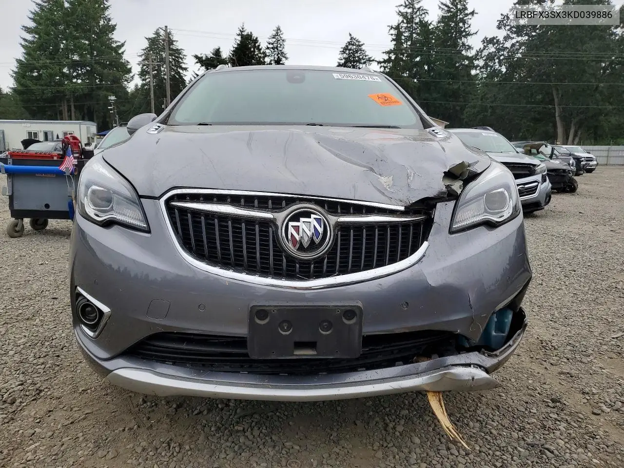2019 Buick Envision Premium VIN: LRBFX3SX3KD039886 Lot: 59630476