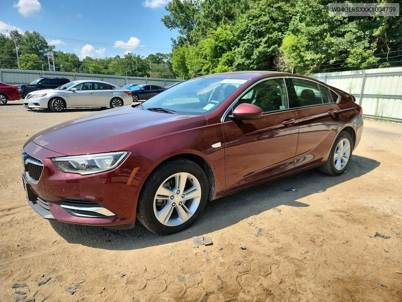 2019 Buick Regal Preferred VIN: W04GL6SXXK1004759 Lot: 59654756