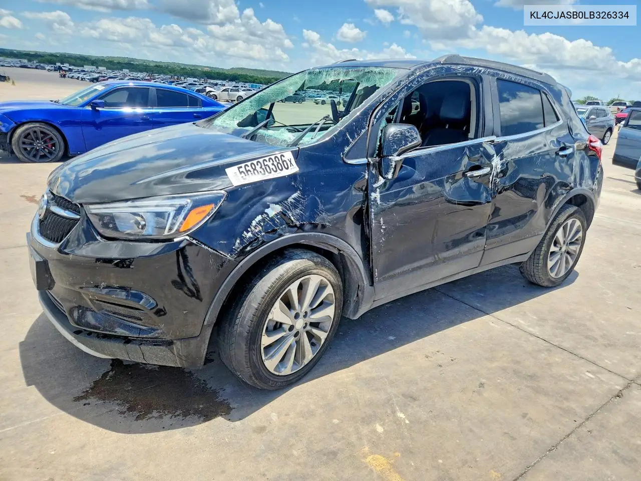 2020 Buick Encore Preferred VIN: KL4CJASB0LB326334 Lot: 56836386