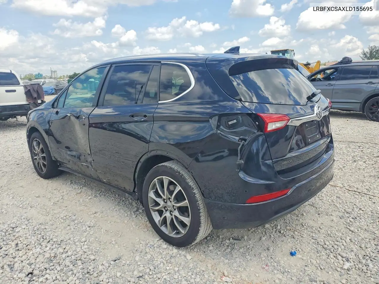 2020 Buick Envision Essence VIN: LRBFXCSAXLD155695 Lot: 57642526