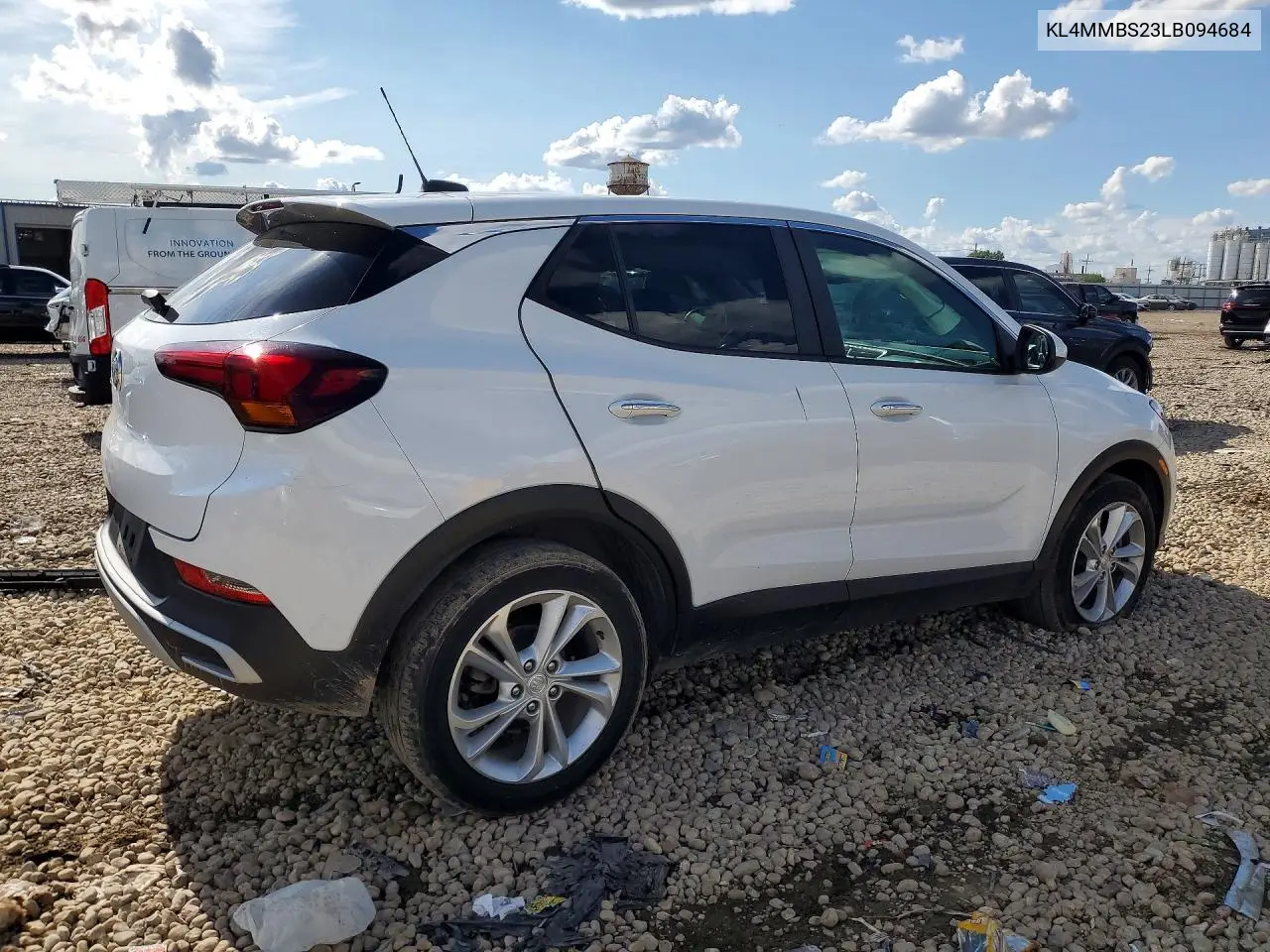 2020 Buick Encore Gx Preferred VIN: KL4MMBS23LB094684 Lot: 59093986