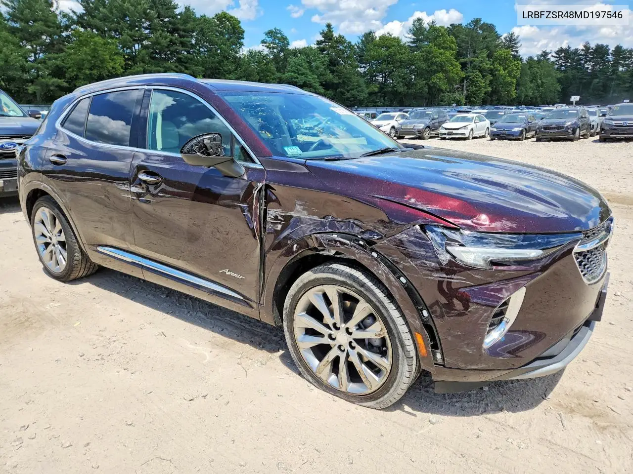 2021 Buick Envision Avenir VIN: LRBFZSR48MD197546 Lot: 57337516