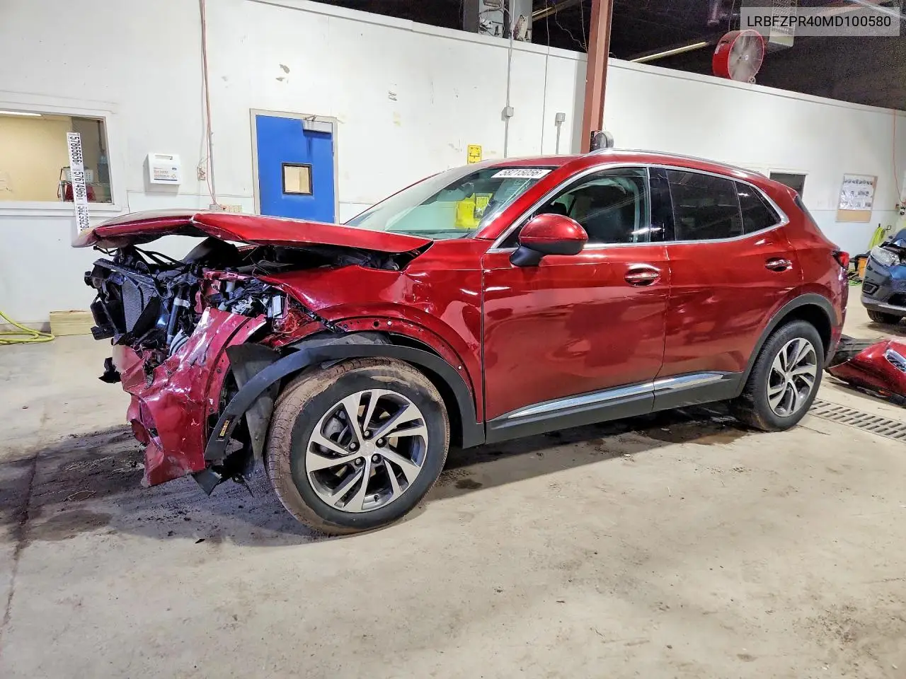 2021 Buick Envision Essence VIN: LRBFZPR40MD100580 Lot: 58215056