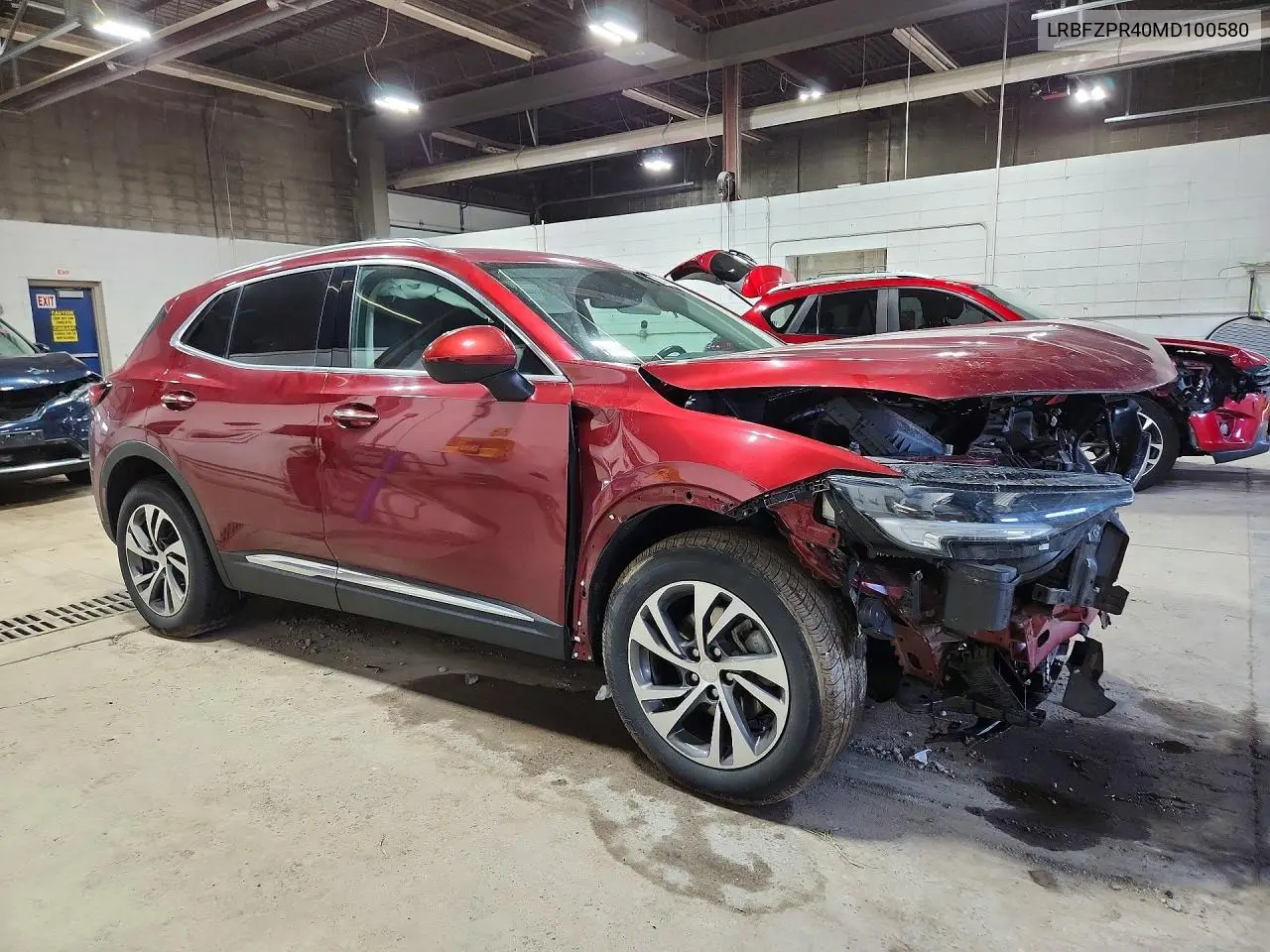 2021 Buick Envision Essence VIN: LRBFZPR40MD100580 Lot: 58215056