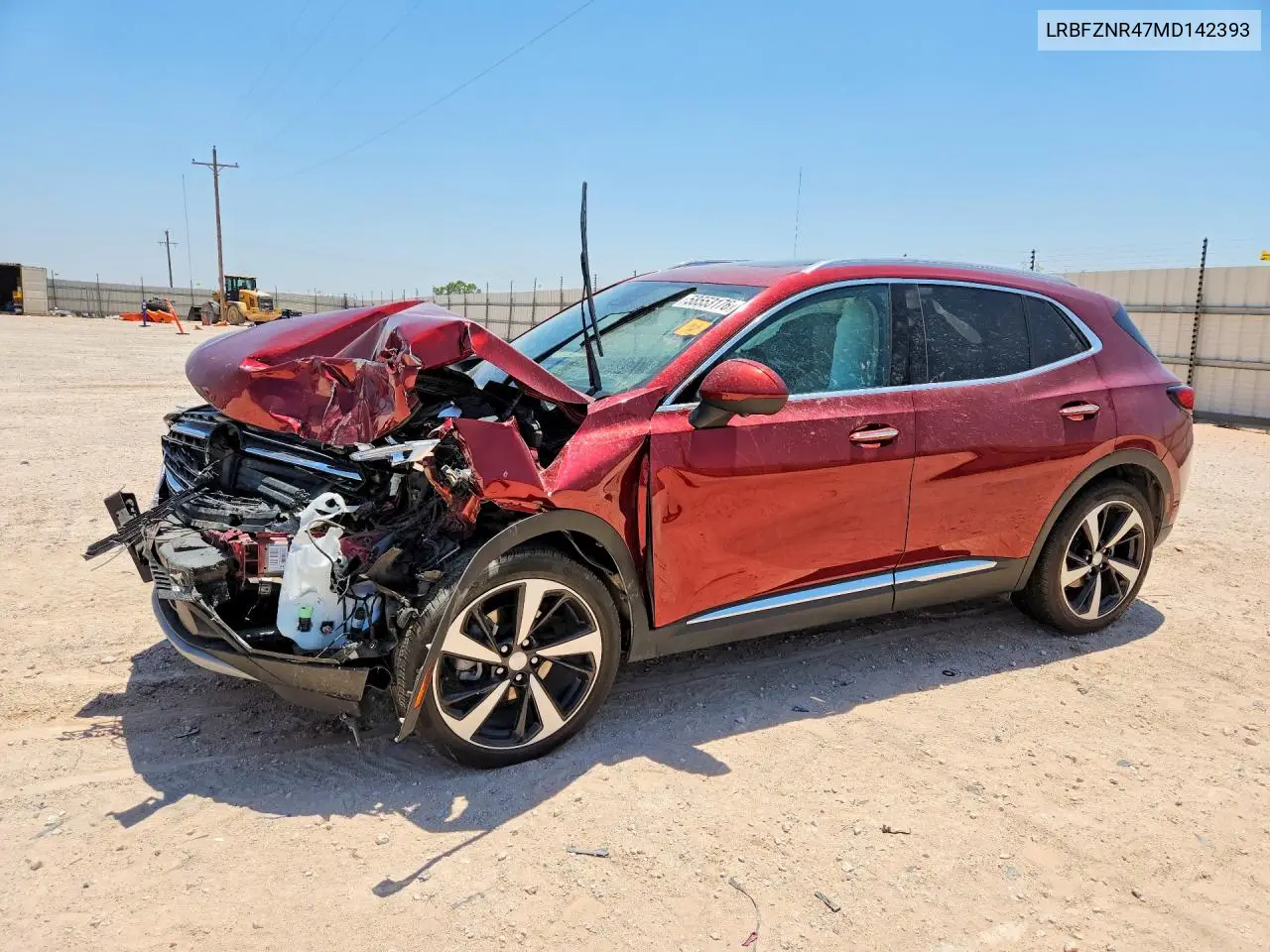2021 Buick Envision Essence VIN: LRBFZNR47MD142393 Lot: 58553176