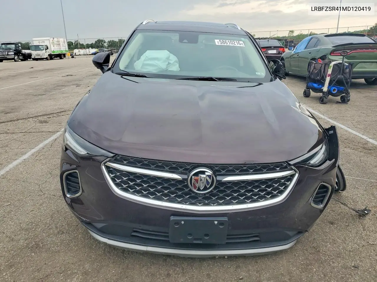 2021 Buick Envision Avenir VIN: LRBFZSR41MD120419 Lot: 58610216