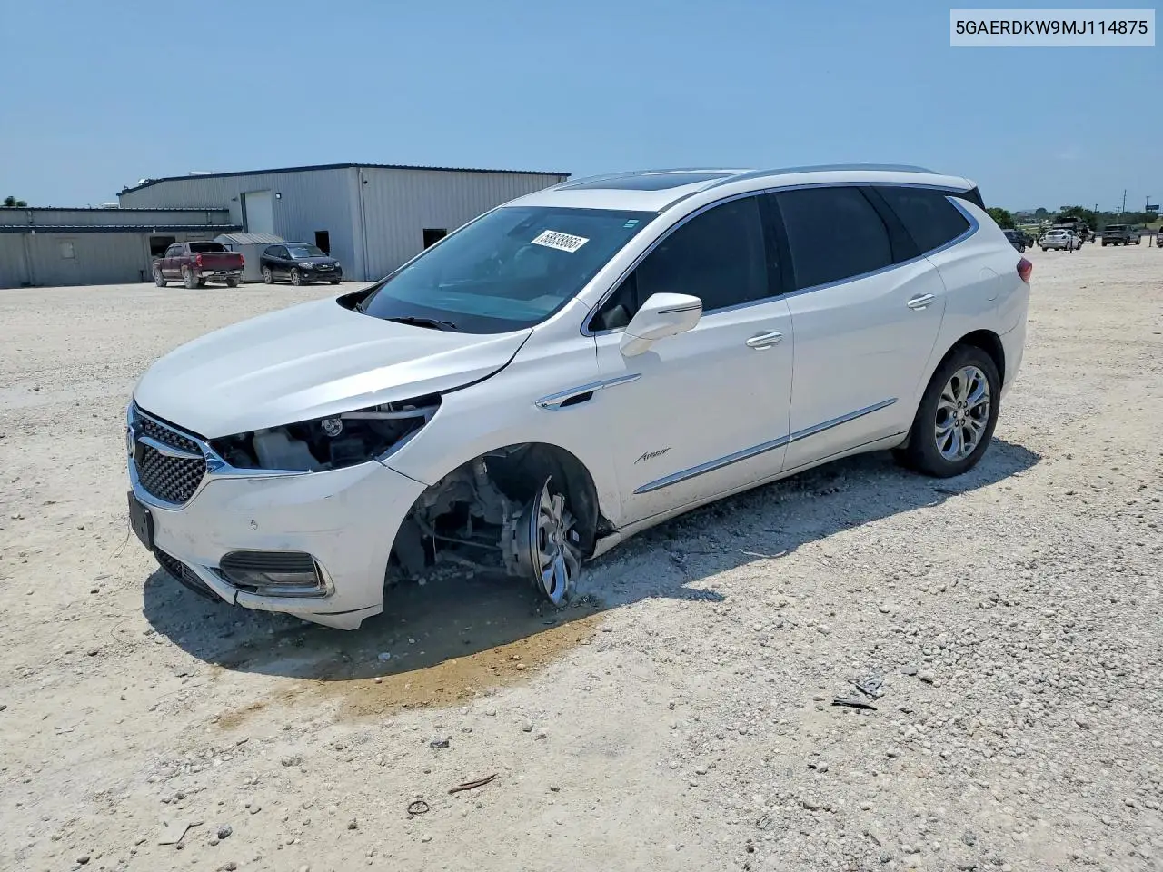 2021 Buick Enclave Avenir VIN: 5GAERDKW9MJ114875 Lot: 58838866