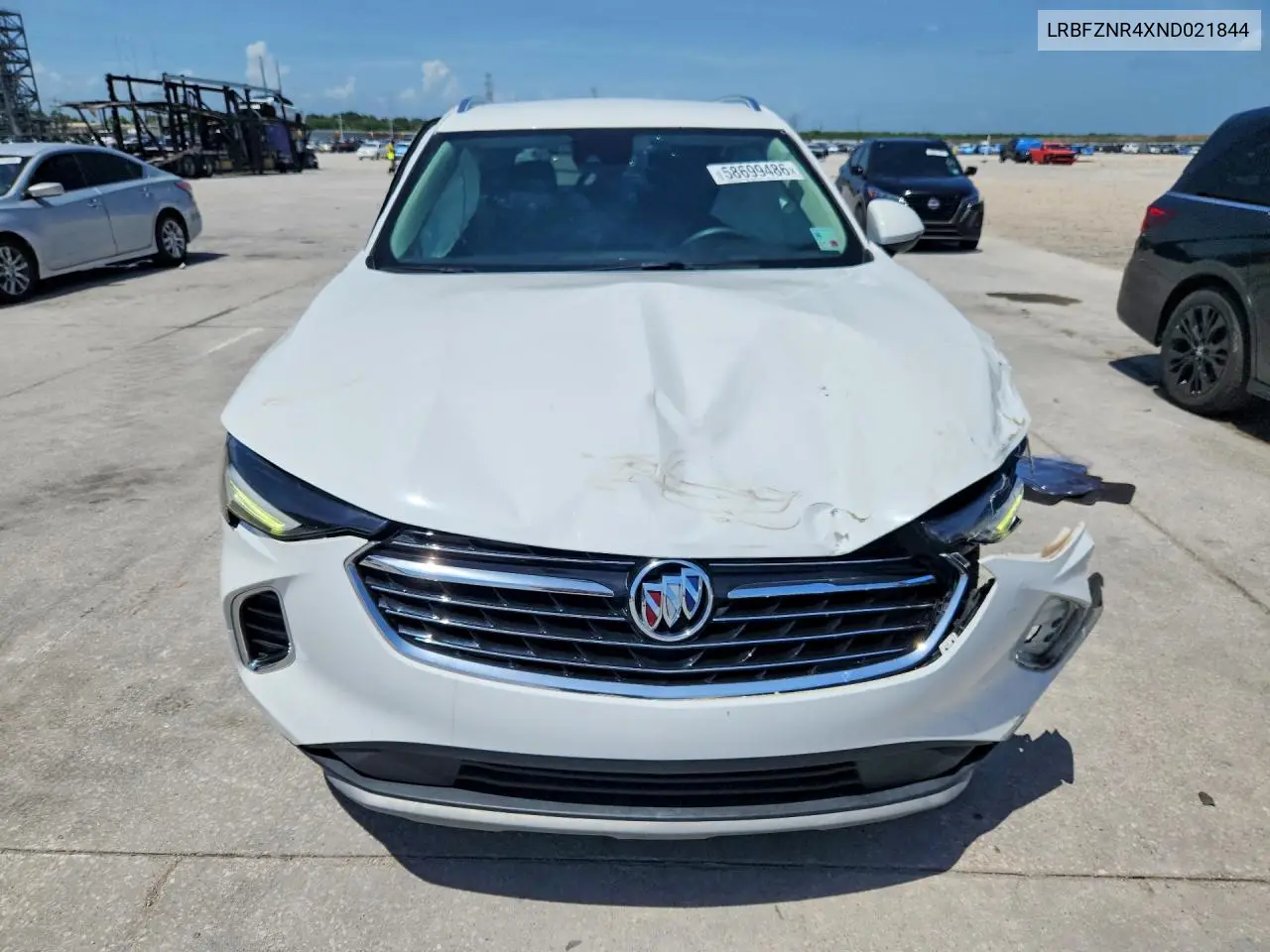 2022 Buick Envision Essence VIN: LRBFZNR4XND021844 Lot: 58699486