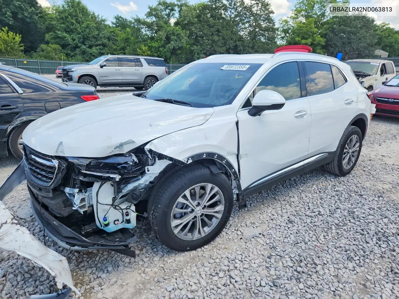 2022 Buick Envision Preferred VIN: LRBAZLR42ND063813 Lot: 85972355
