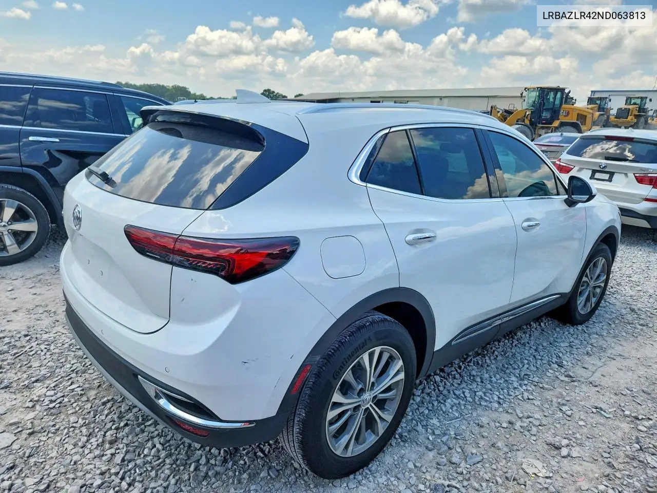 2022 Buick Envision Preferred VIN: LRBAZLR42ND063813 Lot: 85972355