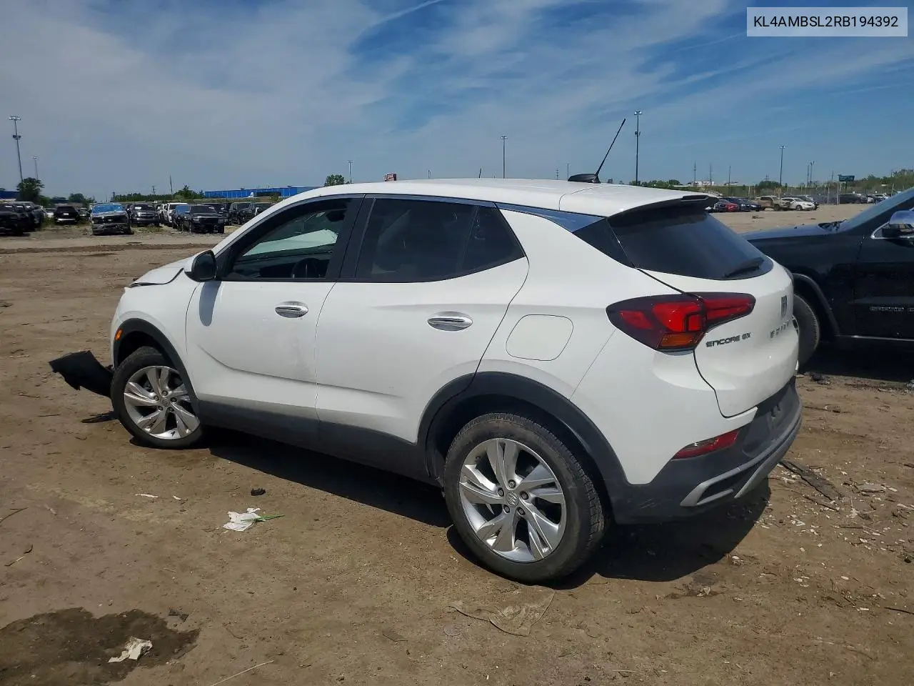 2024 Buick Encore Gx Preferred VIN: KL4AMBSL2RB194392 Lot: 55211816