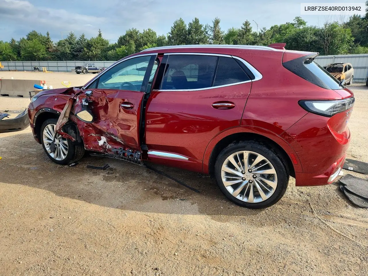 2024 Buick Envision Avenir VIN: LRBFZSE40RD013942 Lot: 59220026